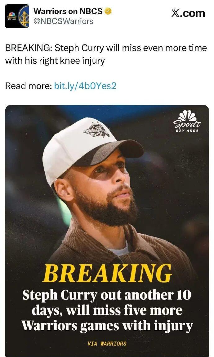 乐彩网-库里赛季报销？可能……